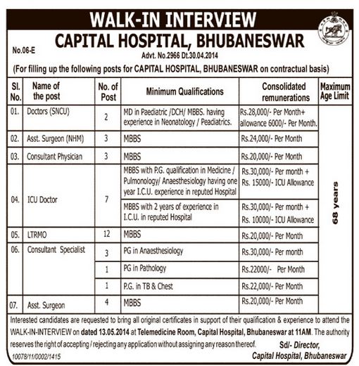 Jobs in care hospital bhubaneswar