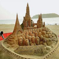 sand art of sudarshan pattanaik, puri