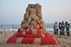 Manas Kumar Sahoo Sand Art Puri Odisha