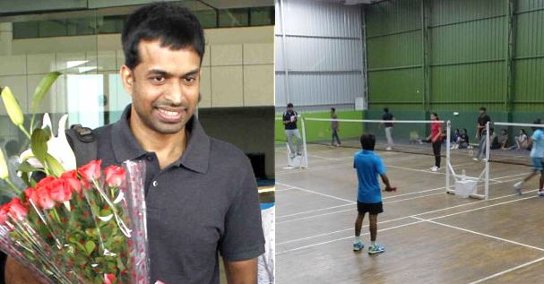 National Coach Gopichand Visits Badminton Academy in Bhubaneswar-2017