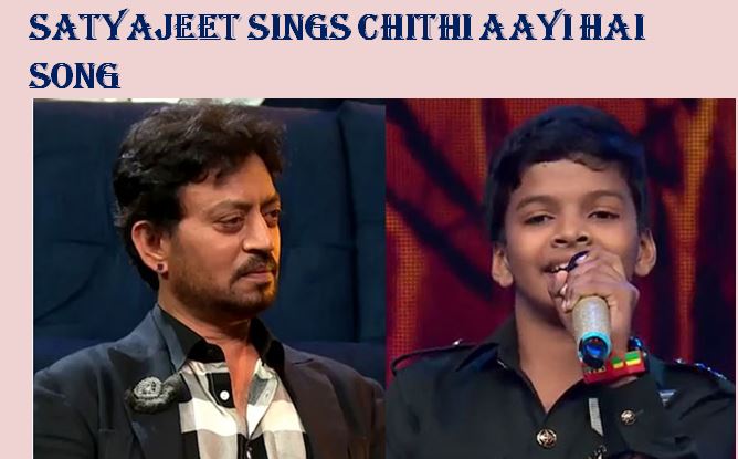 Satyajeet Sings Chithi Aayi Hai Song on Sa Re Ga Ma Pa Lil Champs-2017